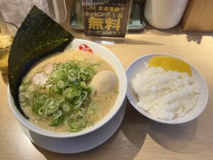 2024年最初のラーメン、京都銀閣寺ますたに